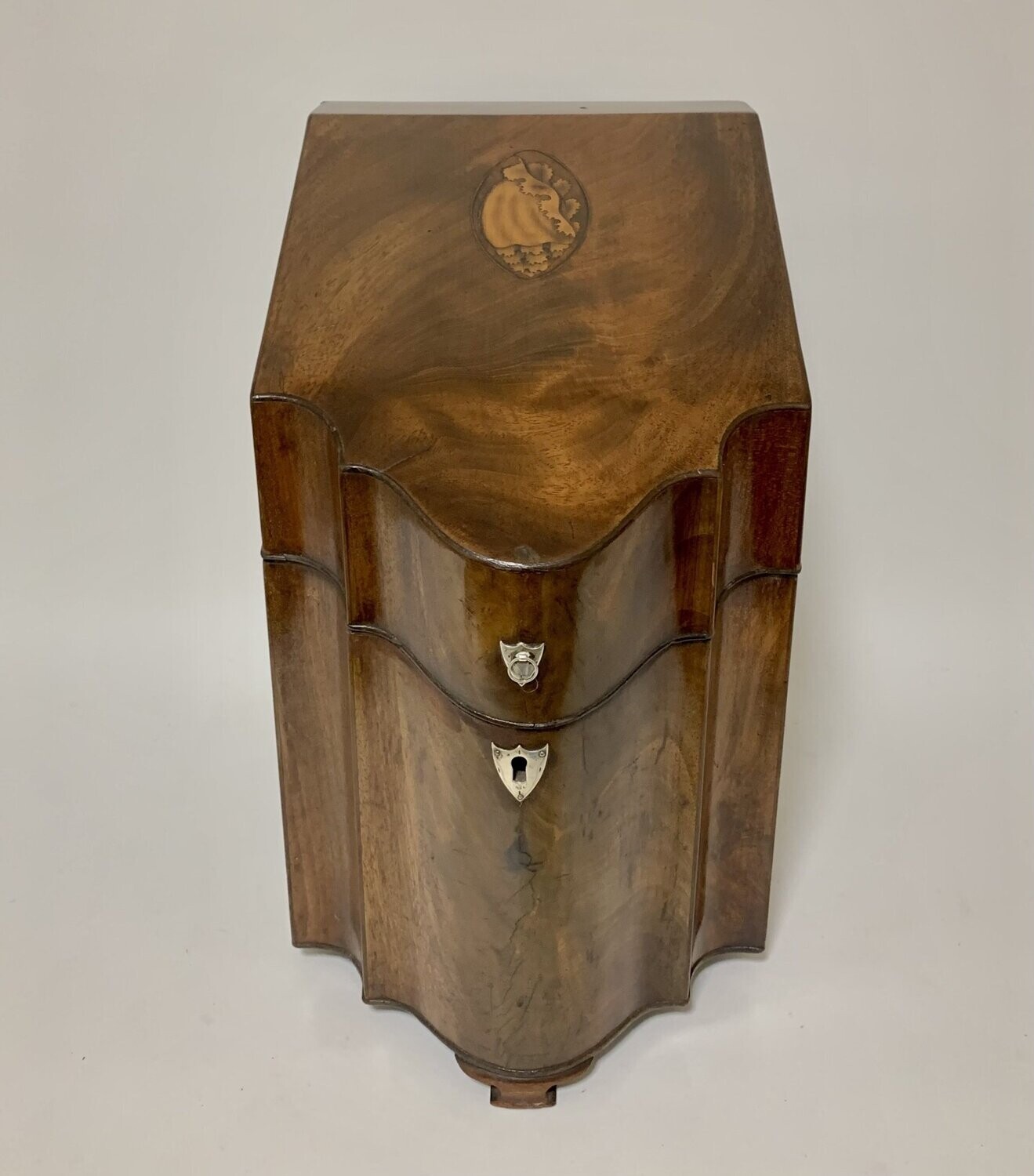 Georgian Mahogany Inlaid Knife Box