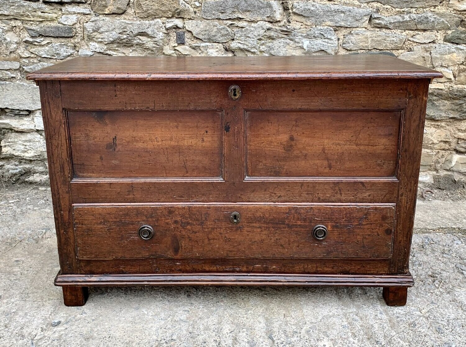 Georgian Stained Pine Mule Chest