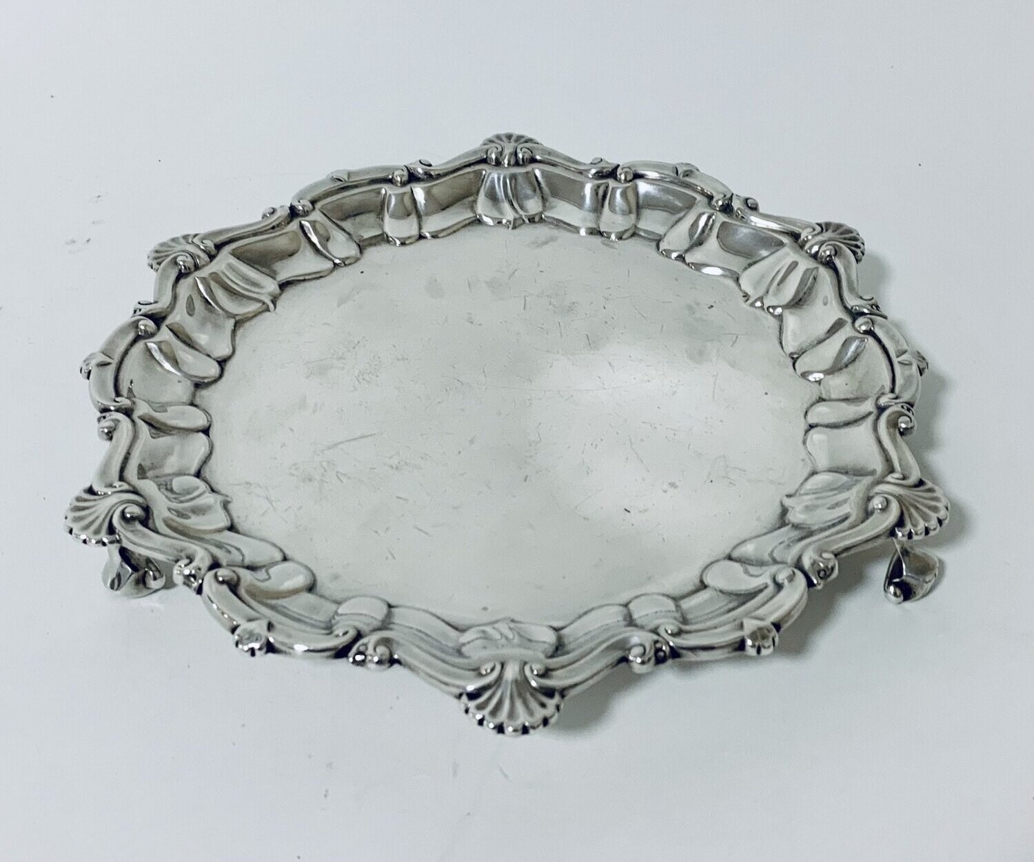 Small Antique Silver Salver