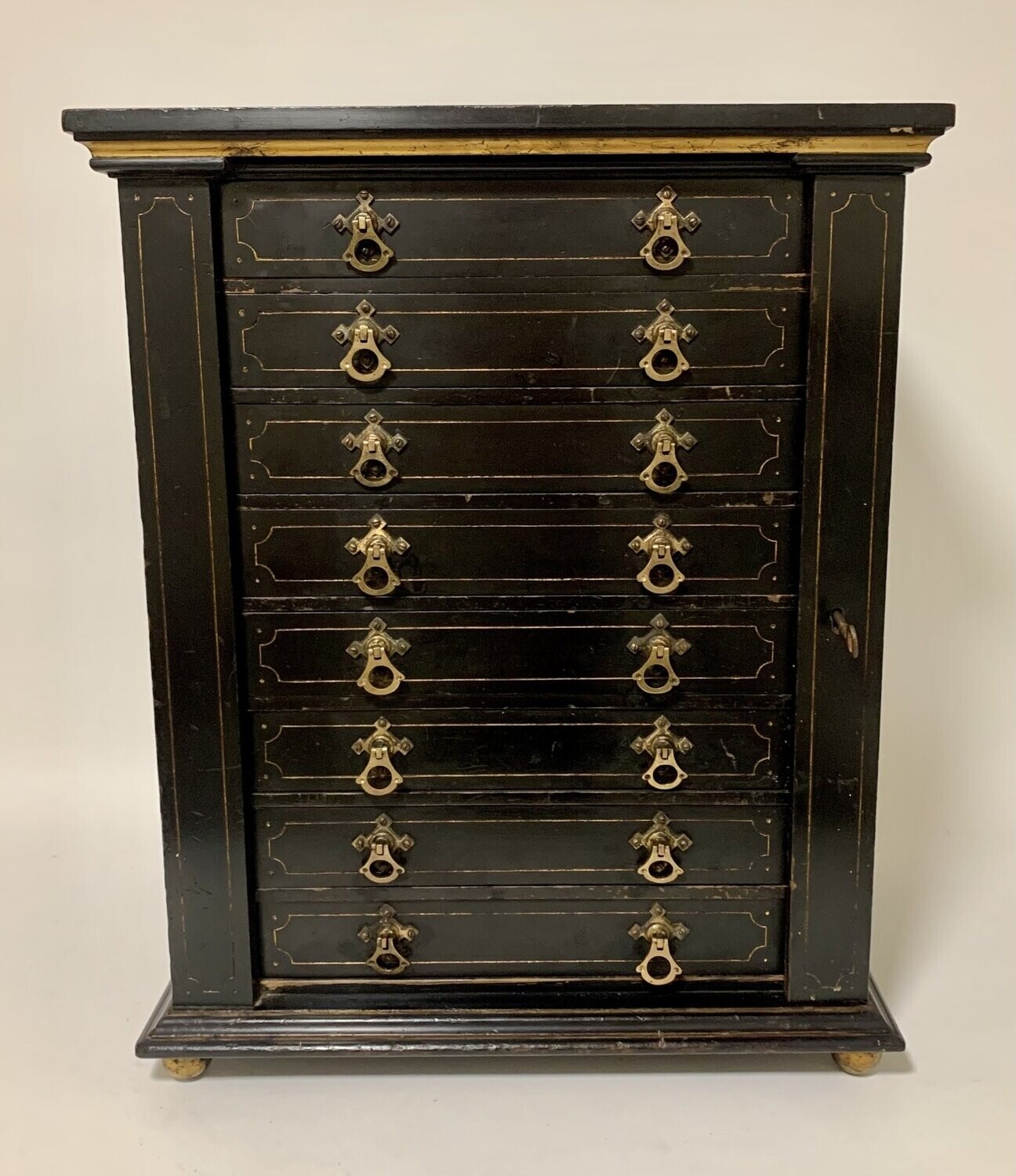 Victorian Ebonised Specimen Cabinet