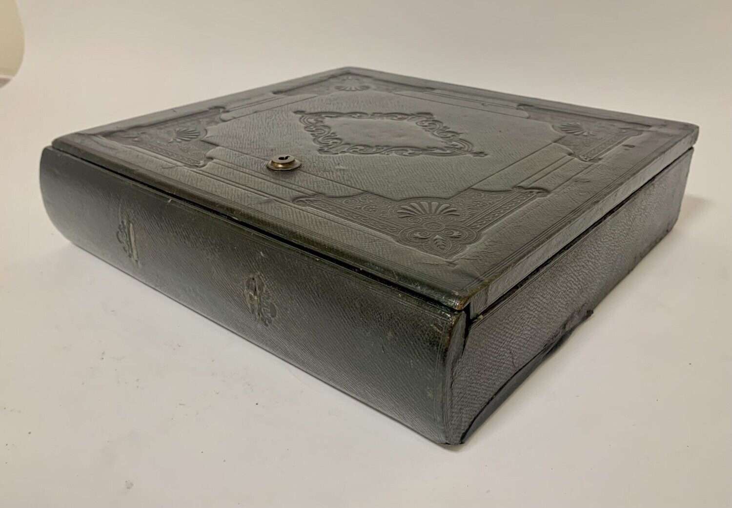 Antique Victorian Leather Document Box