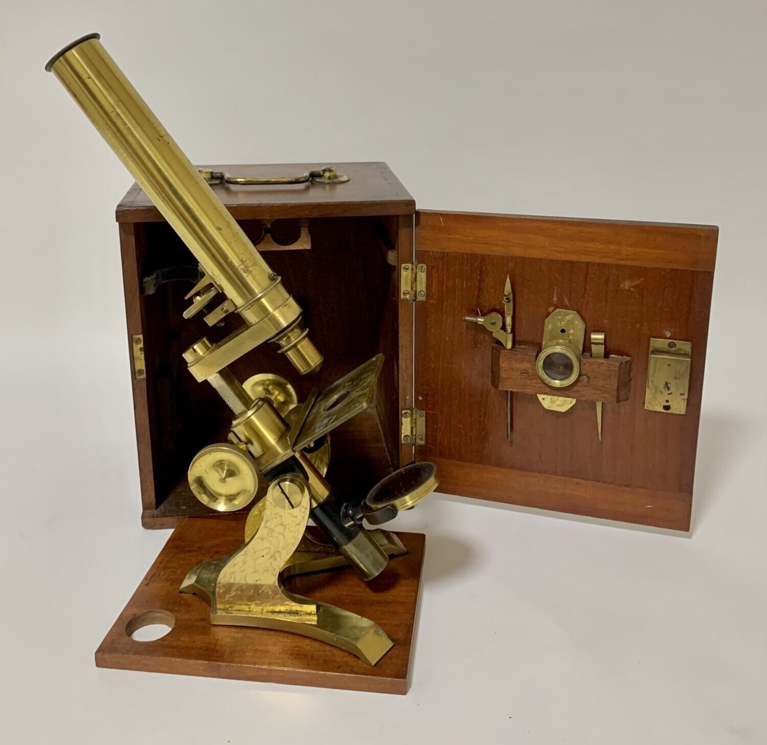 Victorian Brass Bar Limb Microscope