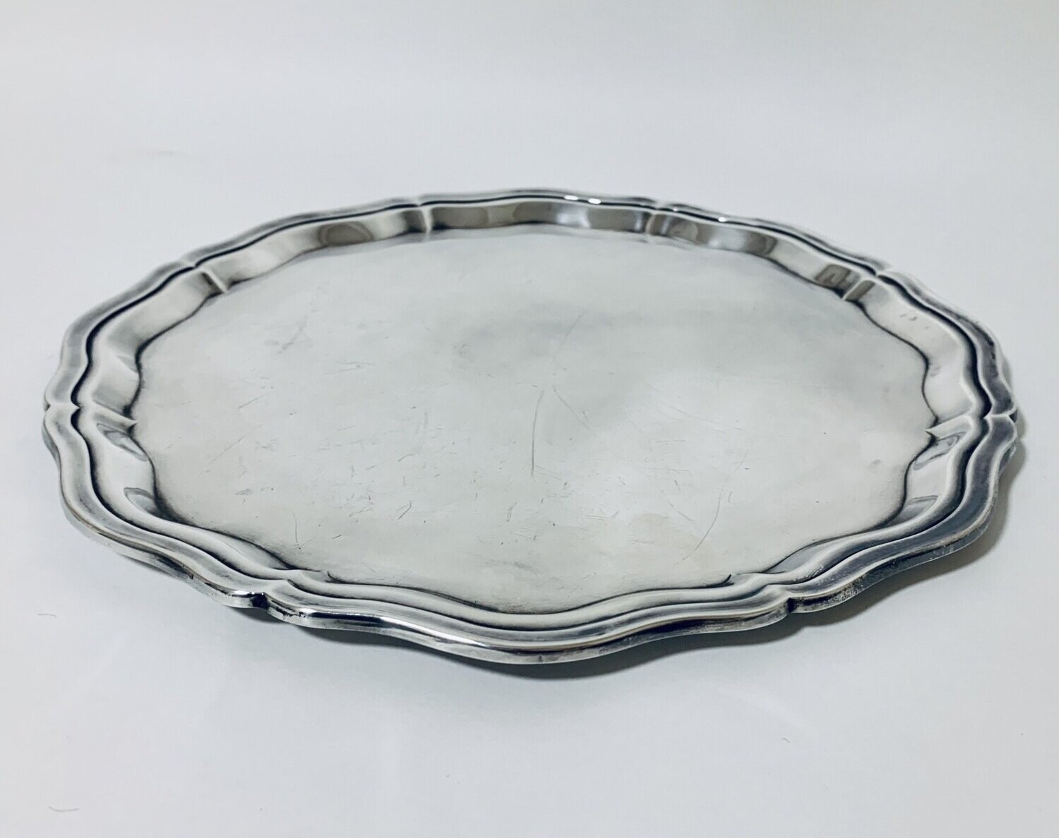 Large Solid Silver Salver