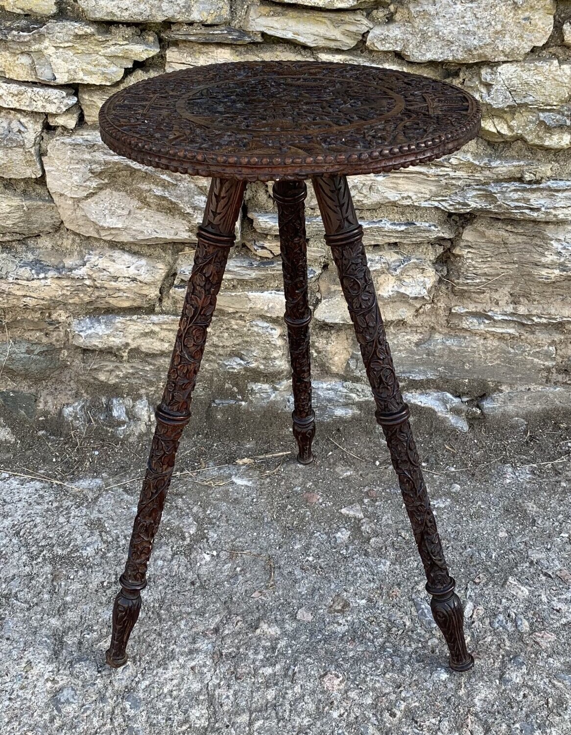 Anglo Indian Carved Table