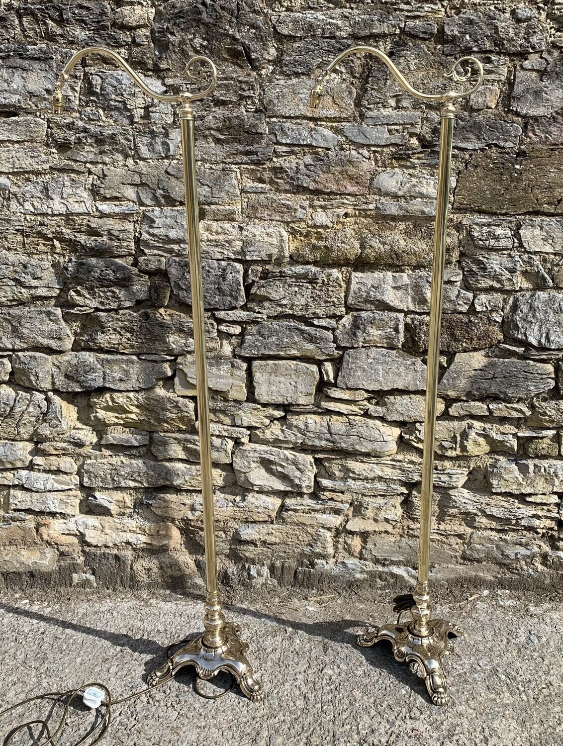 Polished Brass Reading Lamp