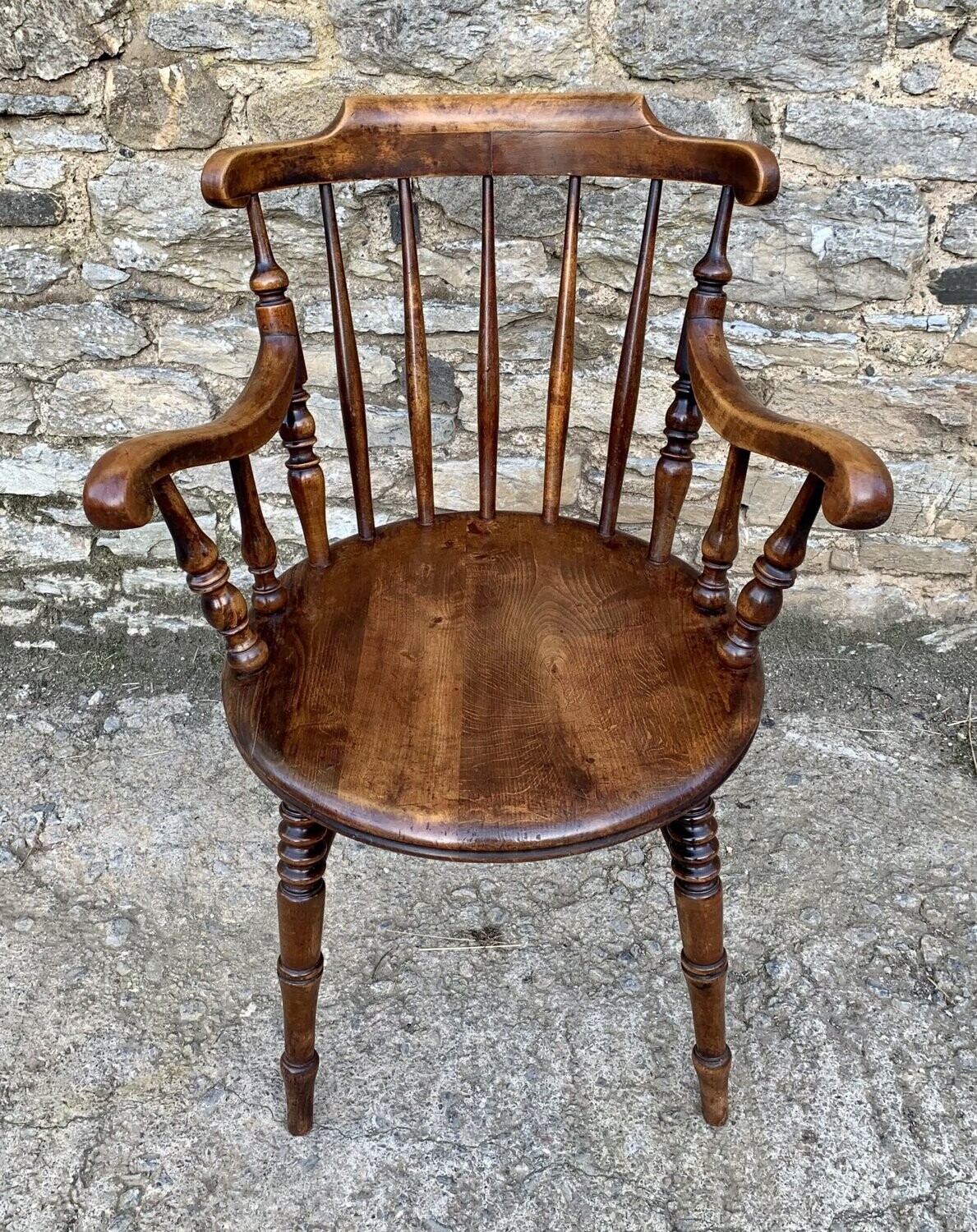 Antique Penny Carver Chair