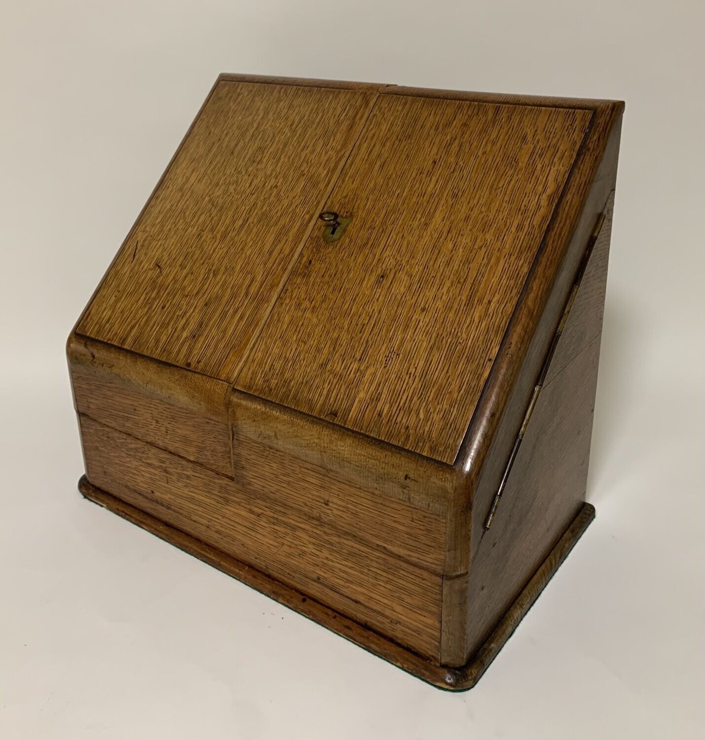 Victorian Oak Desktop Stationery Cabinet