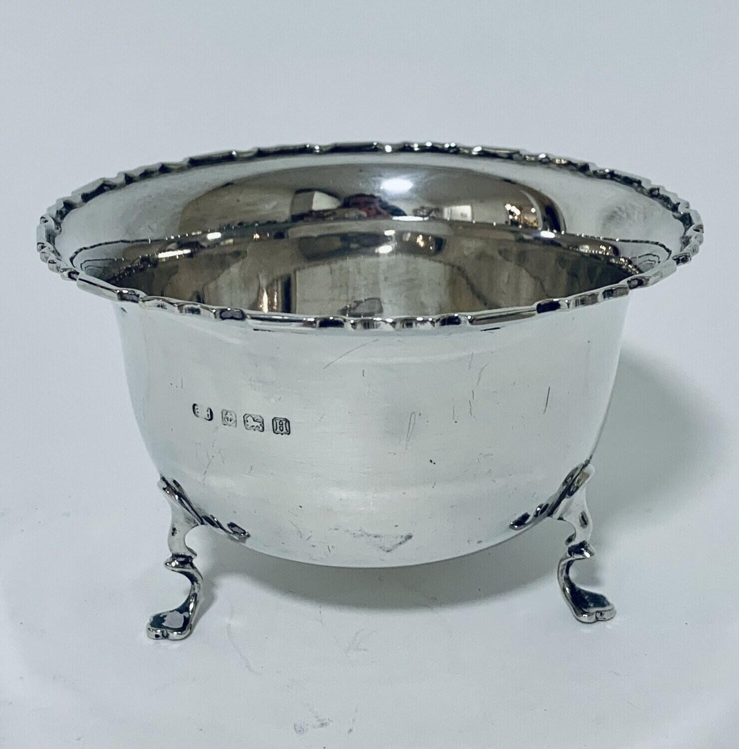 Antique Solid Sterling Silver Sugar Bowl