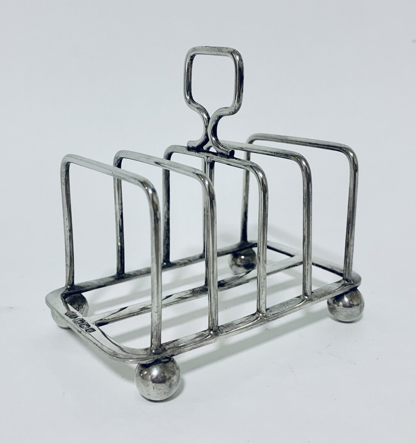 Antique Solid Sterling Silver Toast Rack