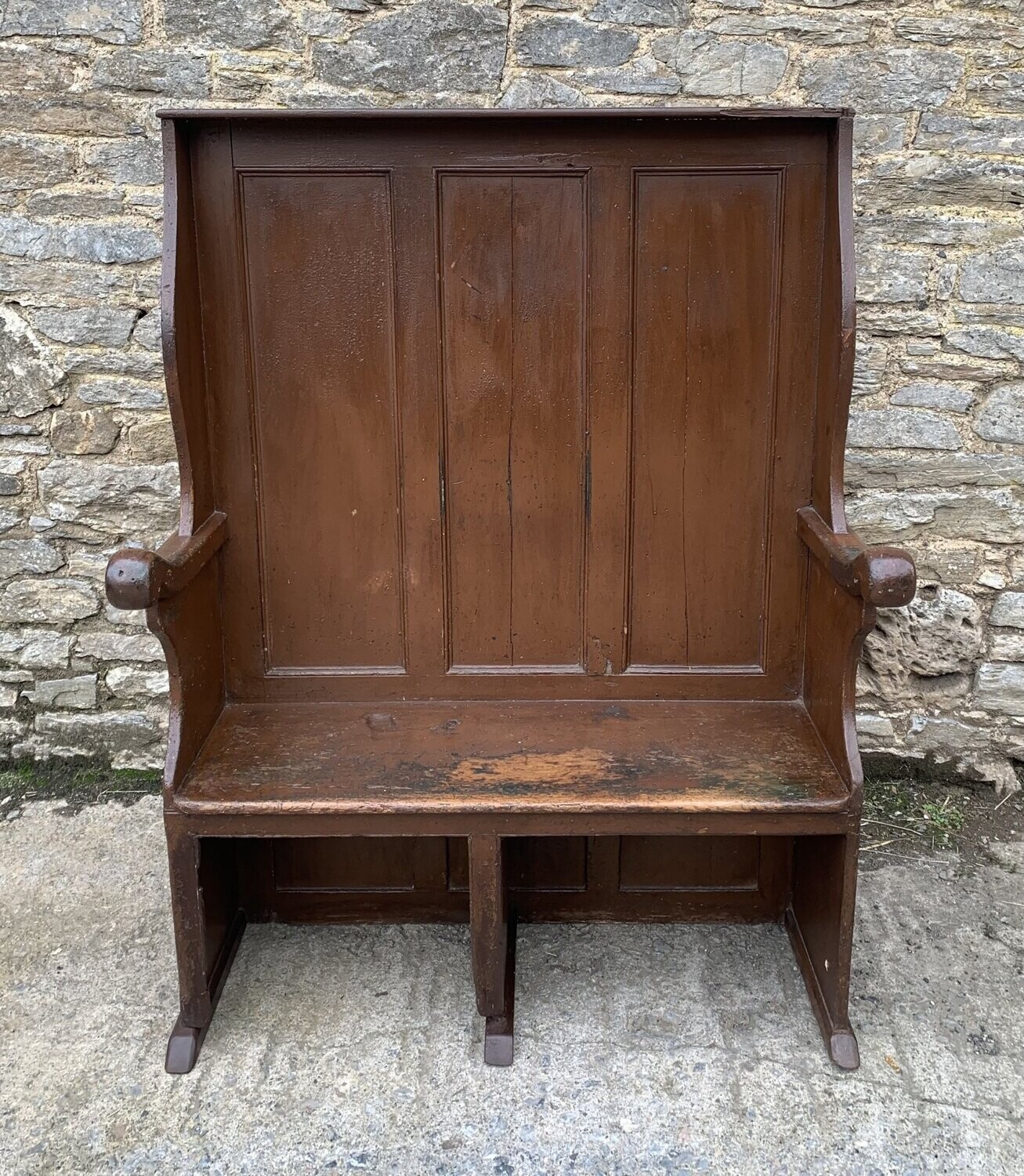 Antique Westcountry Pine Tavern Settle