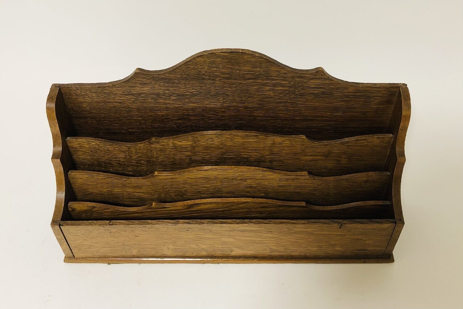Antique Oak Stationery Rack