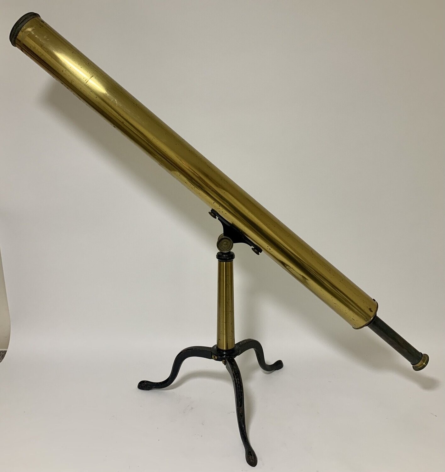 Antique Brass Library Telescope