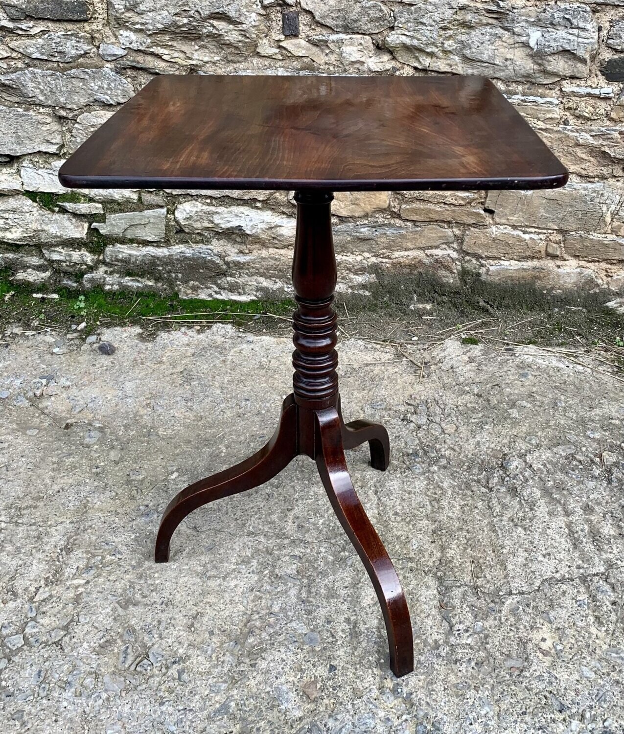 Georgian Mahogany Tilt Top Wine Table