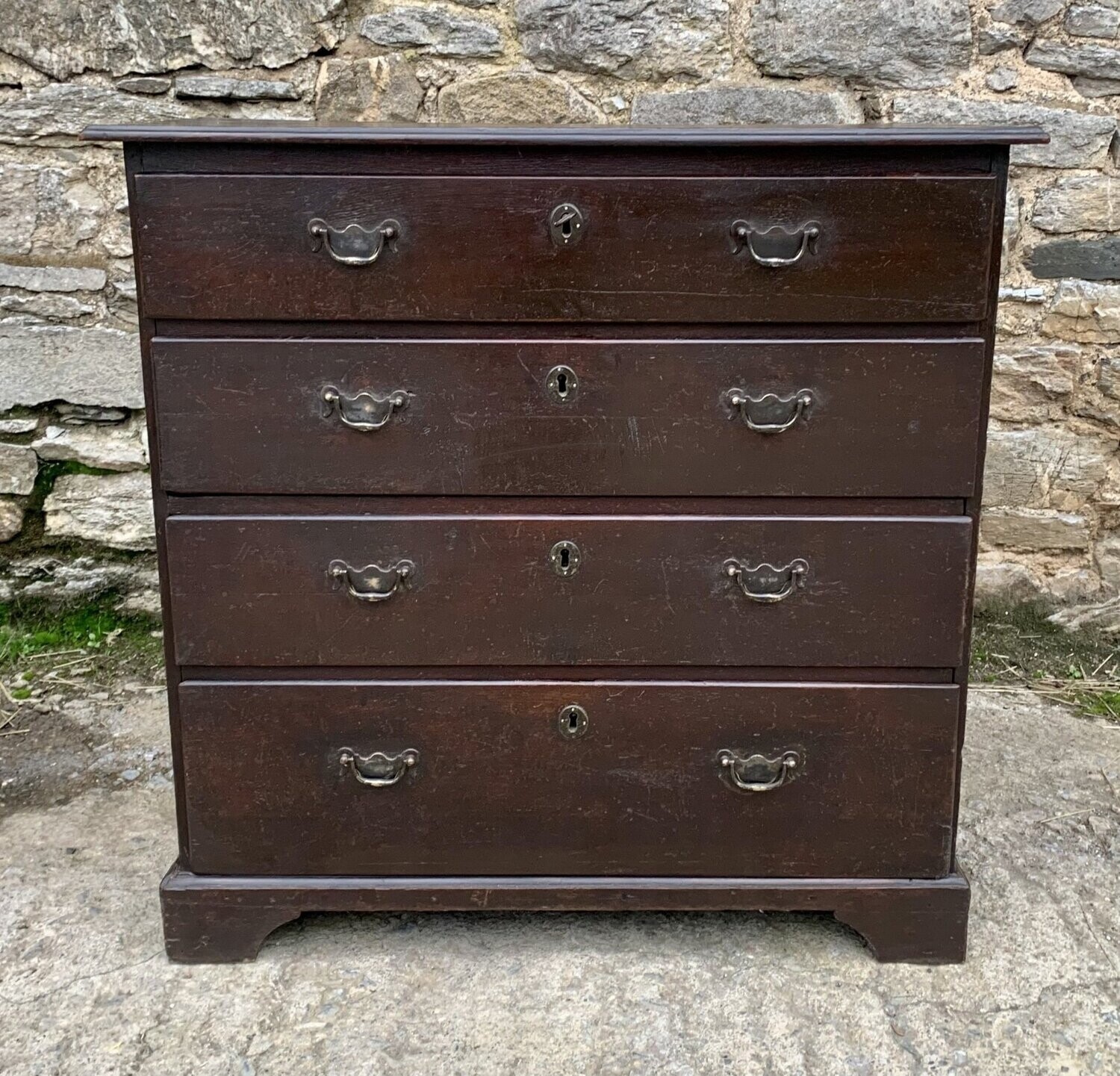 Small Georgian Oak Chest of Drawers