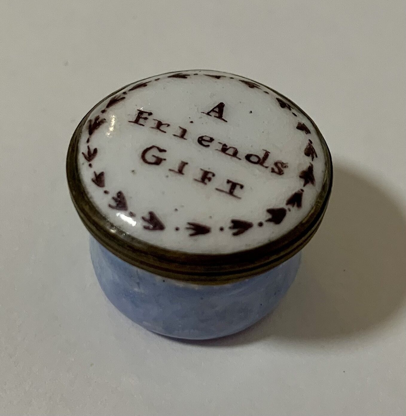 Georgian Bilston Enamel Miniature Patch Box