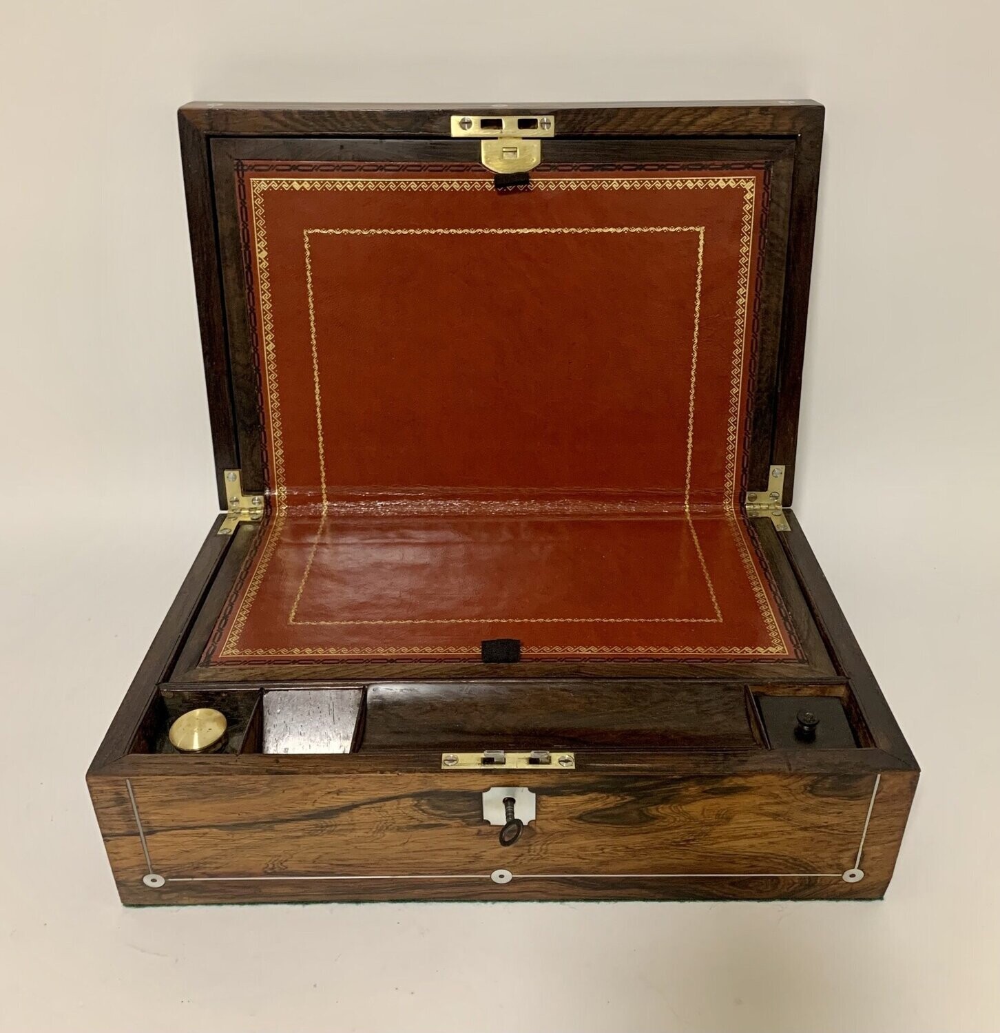 Victorian Rosewood MOP Inlaid Writing Slope
