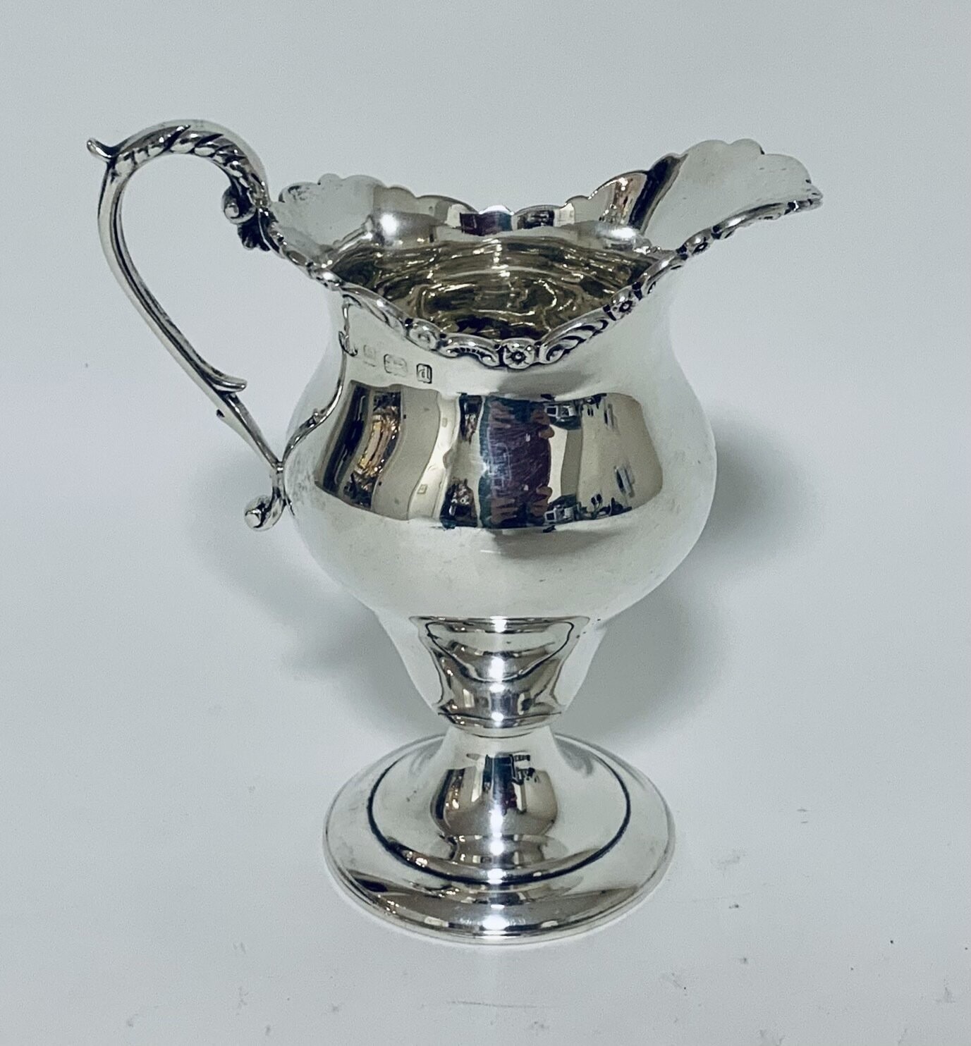 Antique Solid Sterling Silver Cream Jug