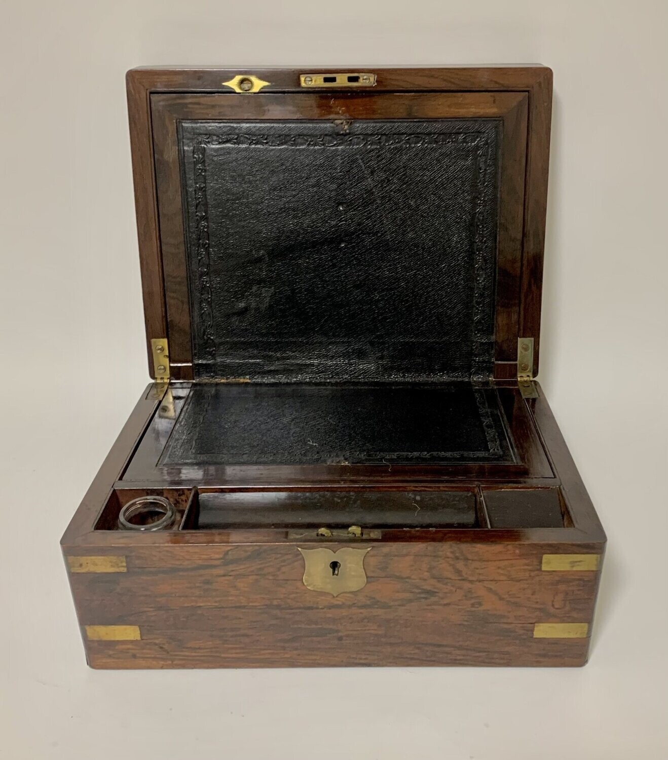 Victorian Rosewood Brass Bound Writing Slope
