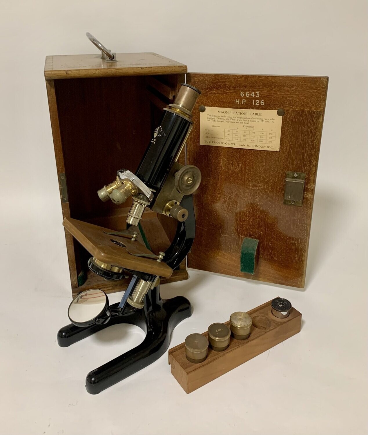 Antique W.R.Prior Microscope