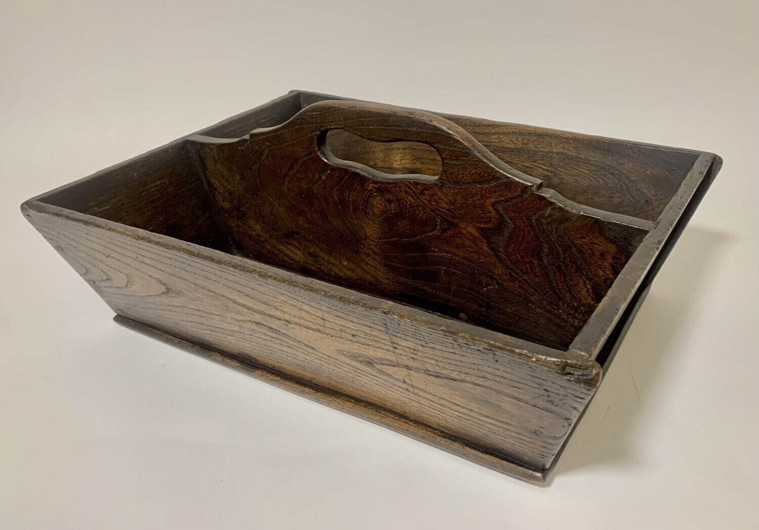 Antique Elm Cutlery Tray