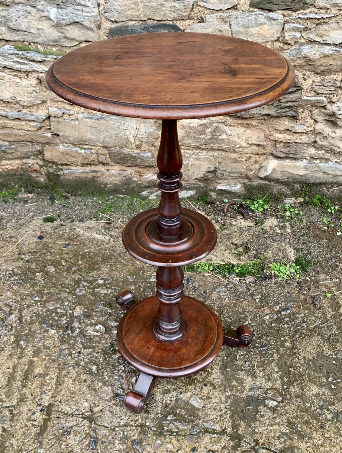 Victorian Mahogany Two Tier Lamp Table
