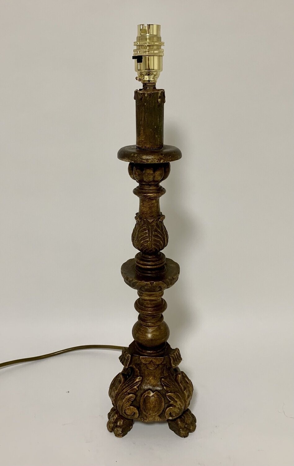 Antique Giltwood Table Lamp