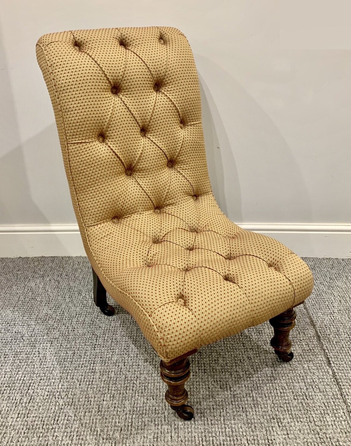 Victorian Upholstered Slipper Chair