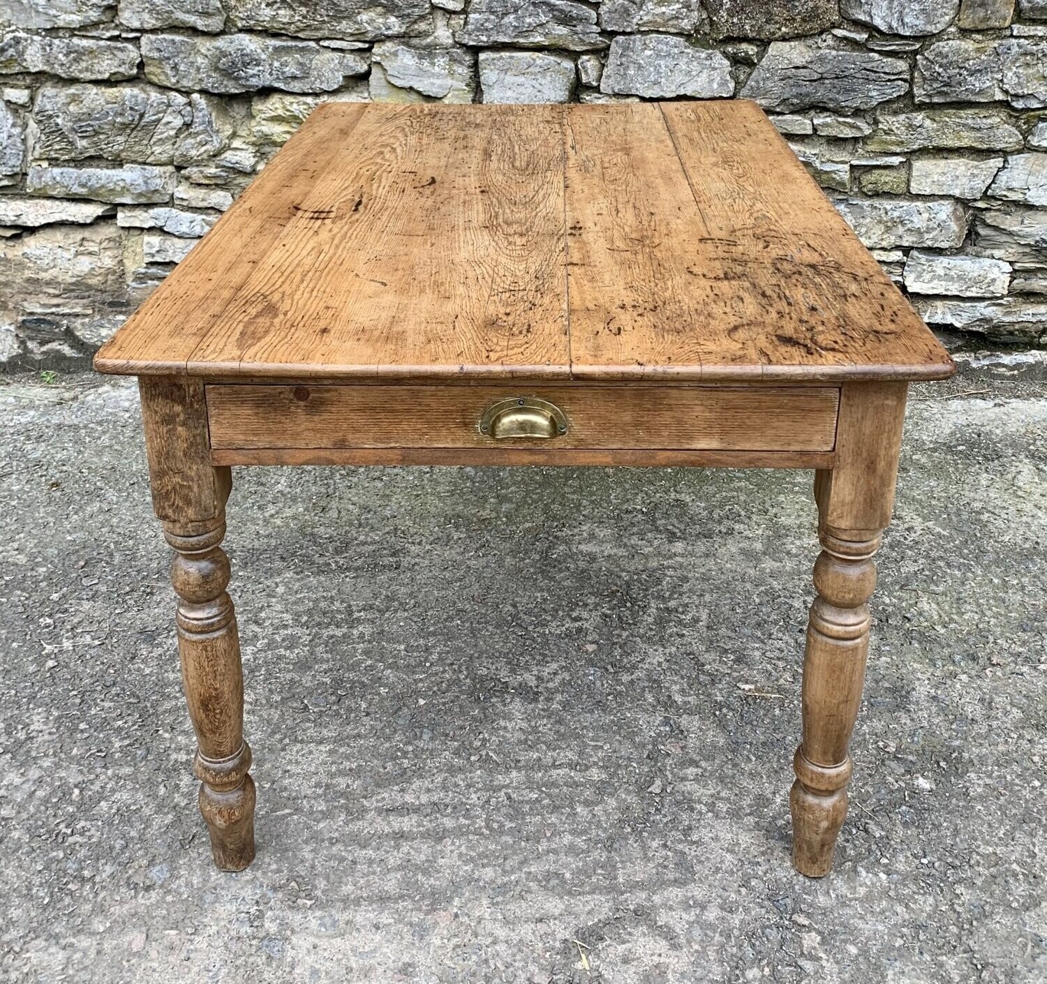 Antique Pine Farmhouse Table