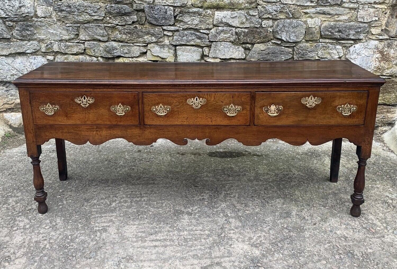 Georgian Oak Dresser Base