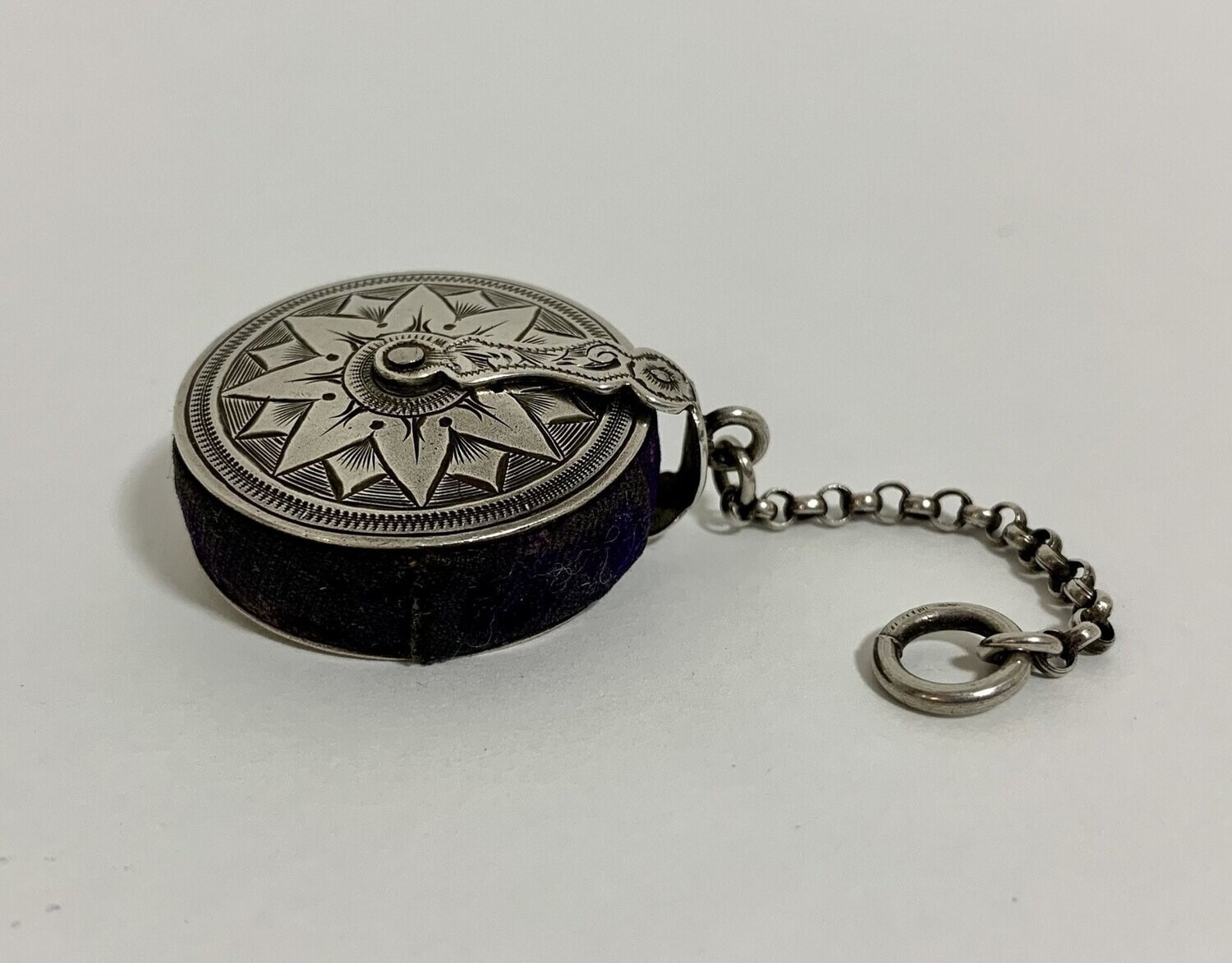 Antique Silver Pin Cushion Chatelaine