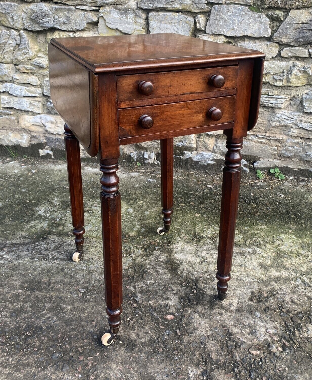 Antique Mahogany Drop Flap Table