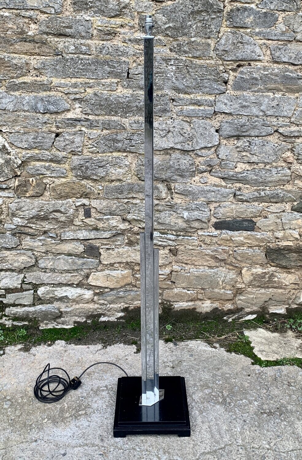 Art Deco Chrome Standard Lamp