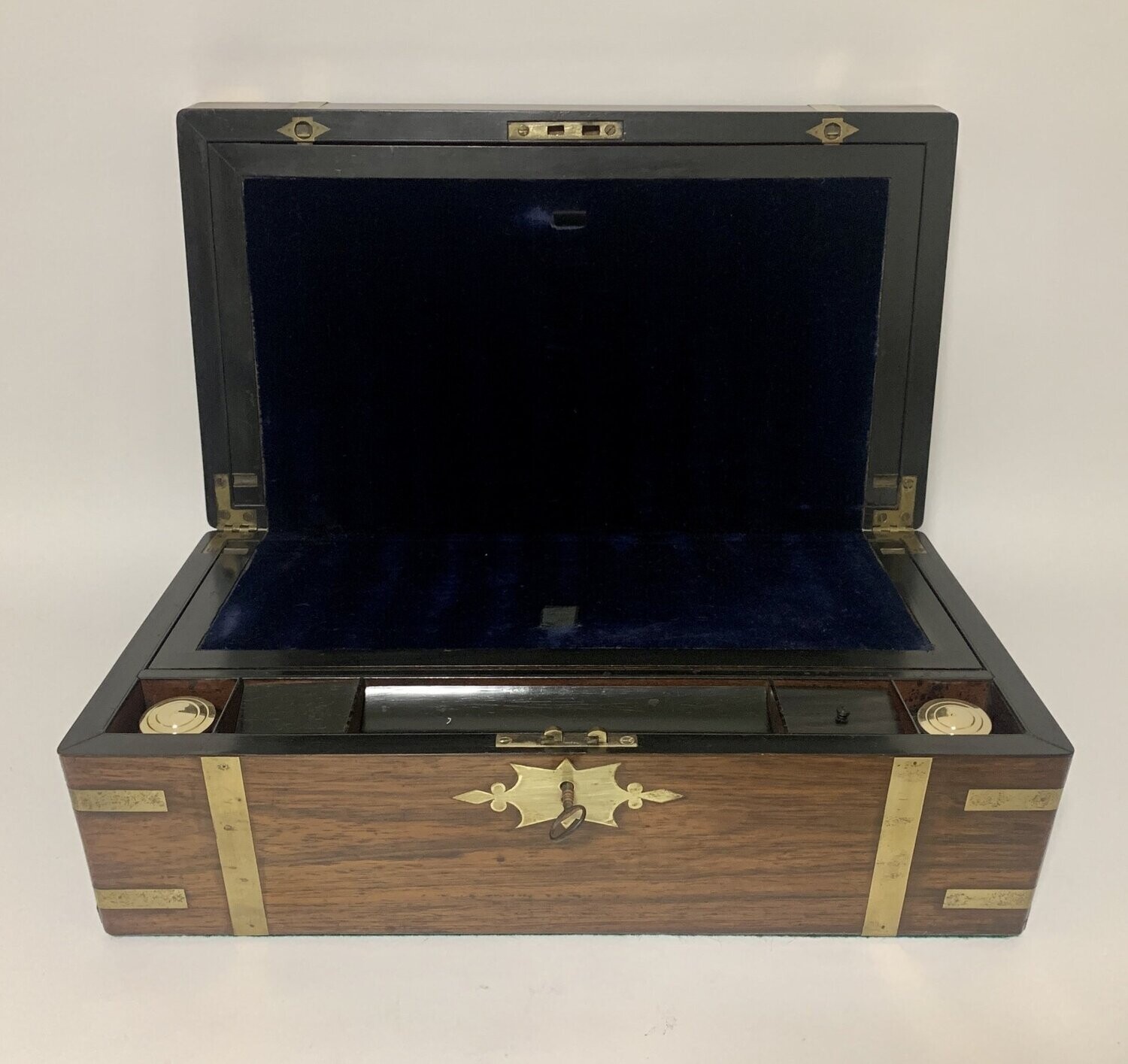 Victorian Rosewood Brass Bound Writing Slope