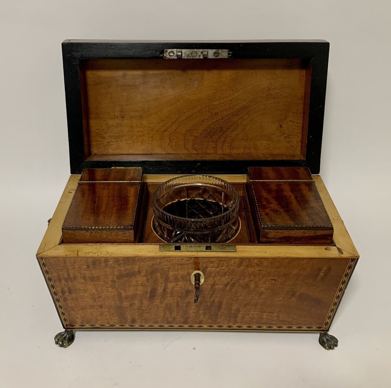 Regency Mahogany Sarcophagus Tea Caddy