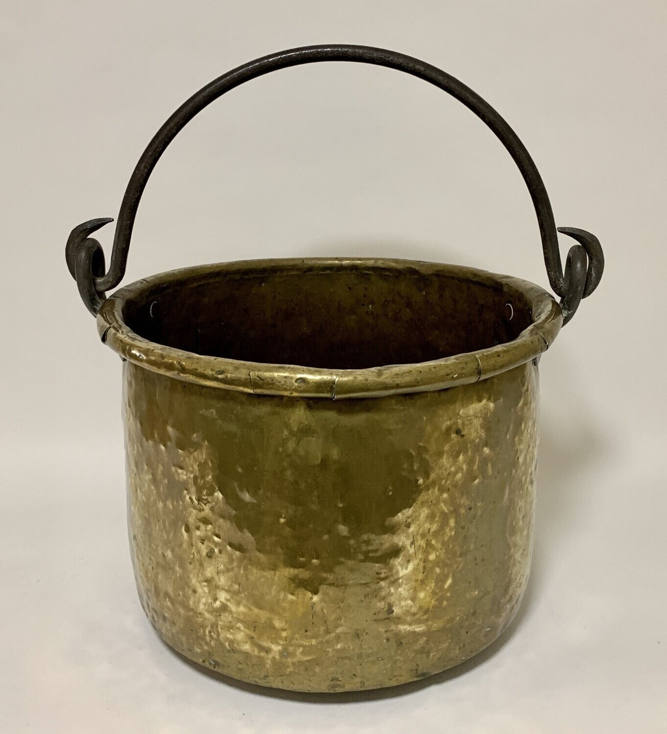 Large Antique Brass Cauldron