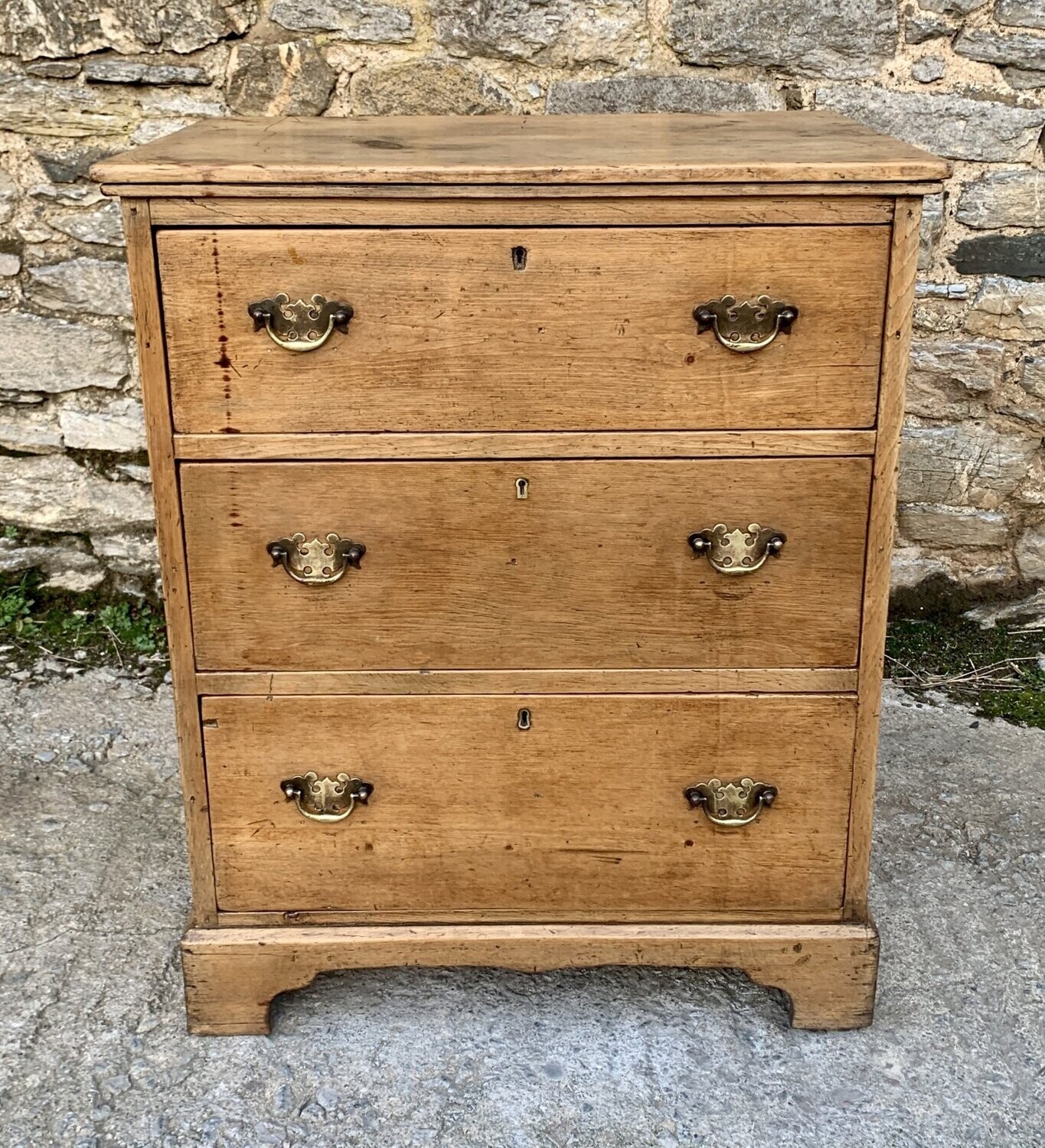 Small Antique Pine Chest of Drawers