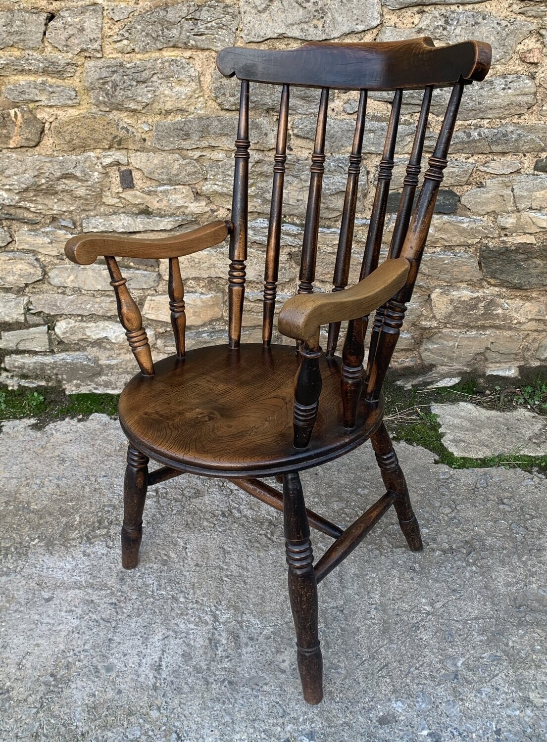 Antique Penny Carver Chair