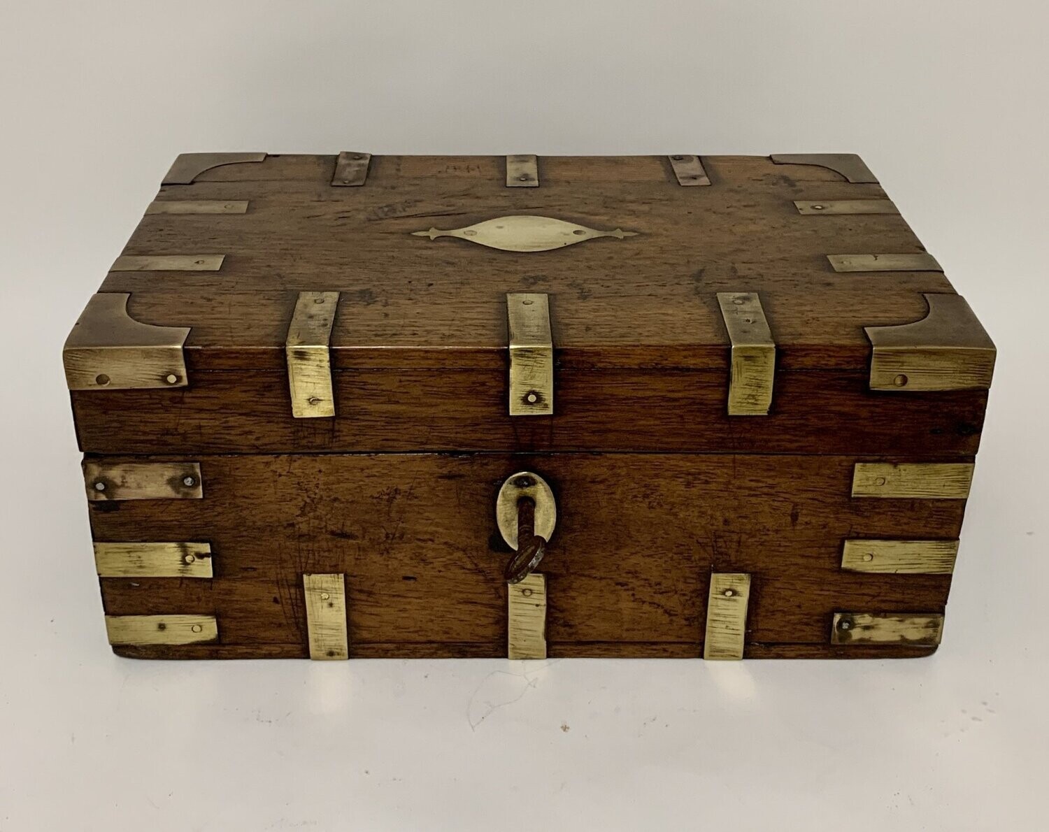 Anglo Indian Brass Bound Document Box