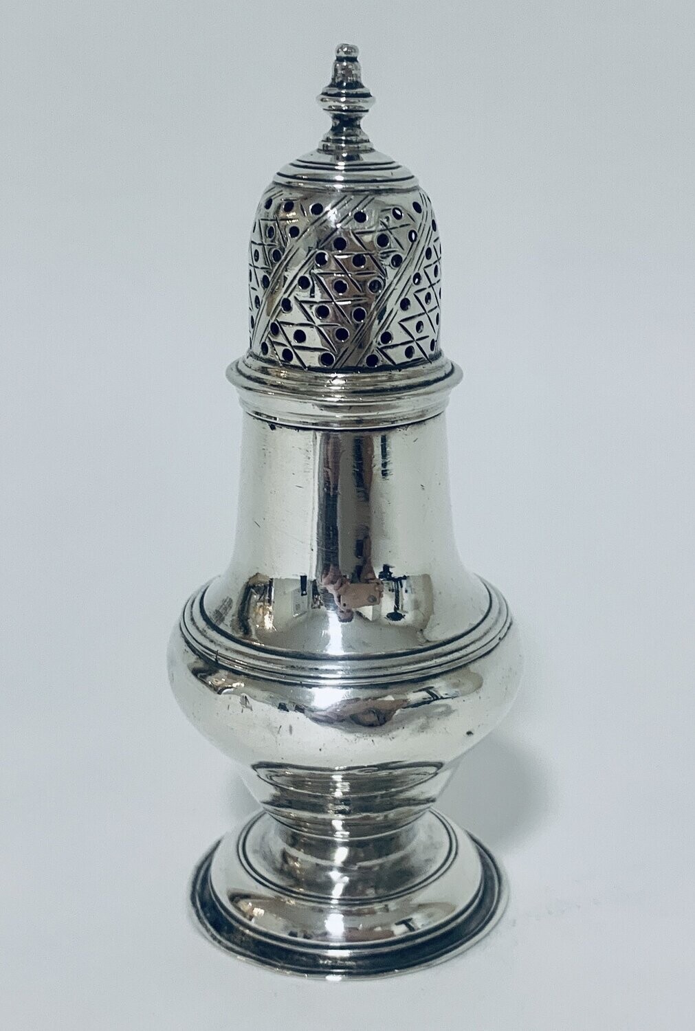 18th Century Georgian Silver Pepper Caster
