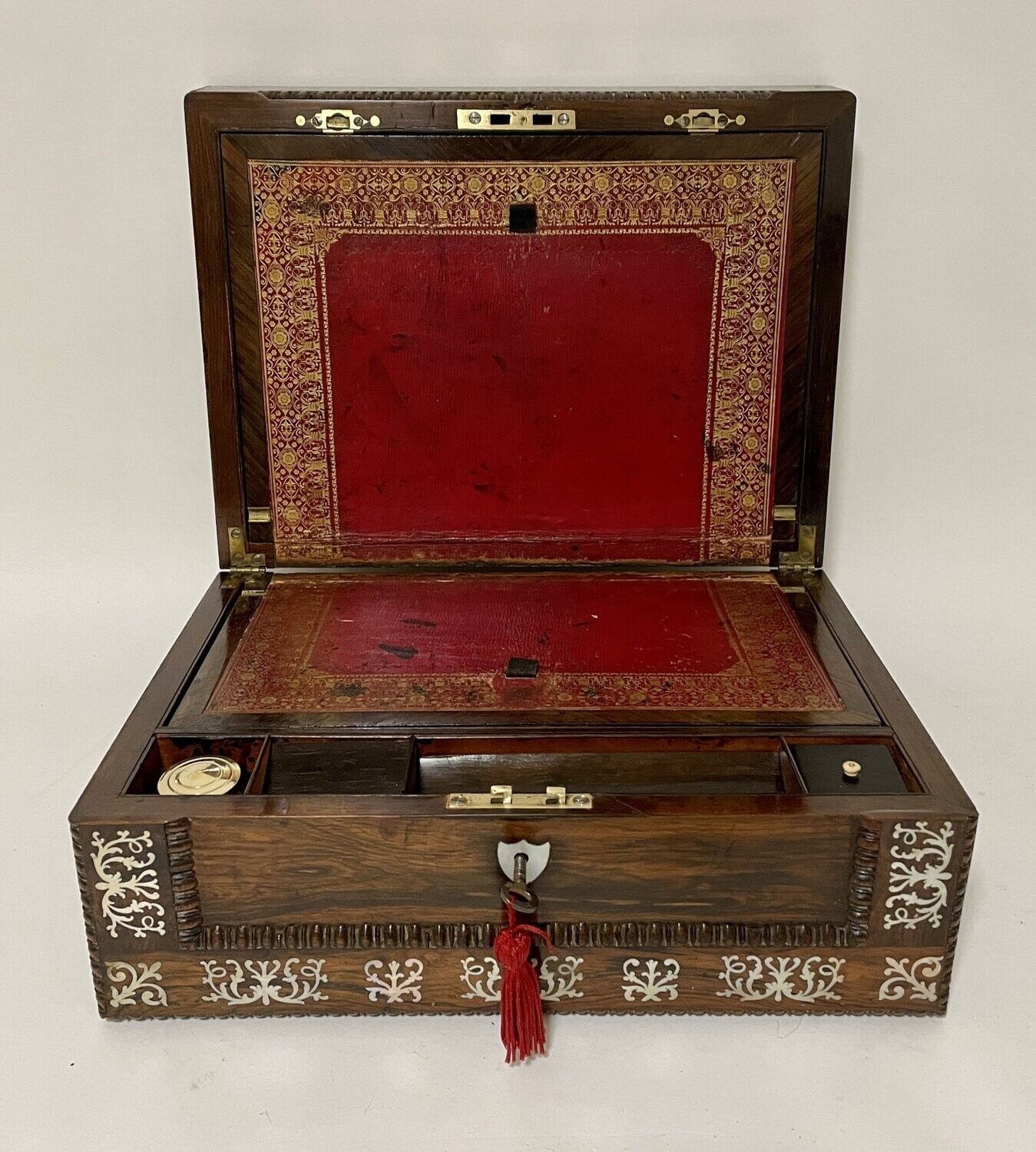 Victorian Rosewood Inlaid Writing Slope
