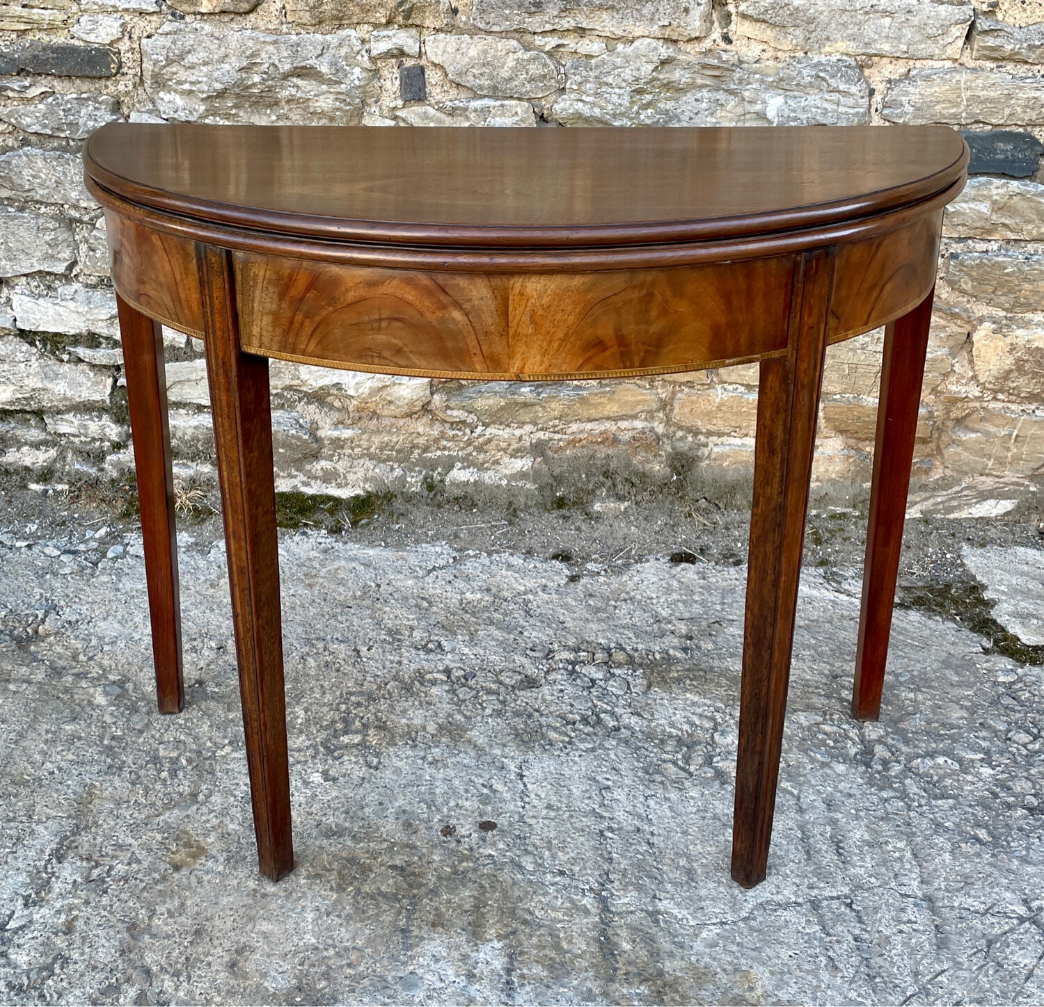 Georgian Demi Lune Tea Table