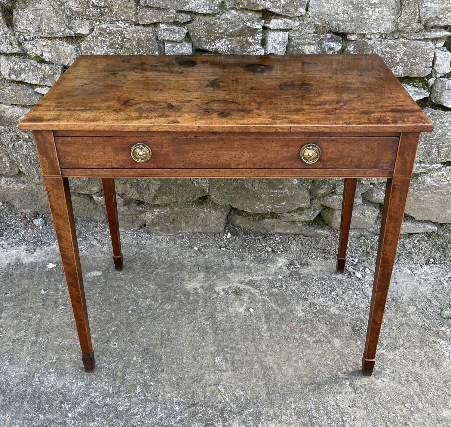 Sheraton Period Mahogany Side Table