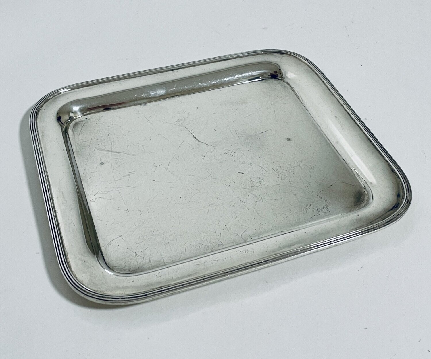 Antique Solid Silver Card Tray