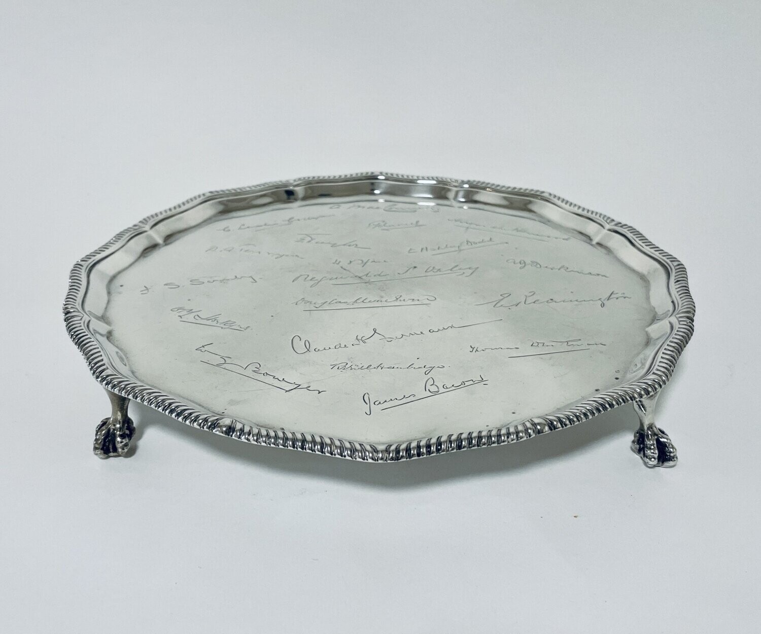 Antique Solid Sterling Silver Salver