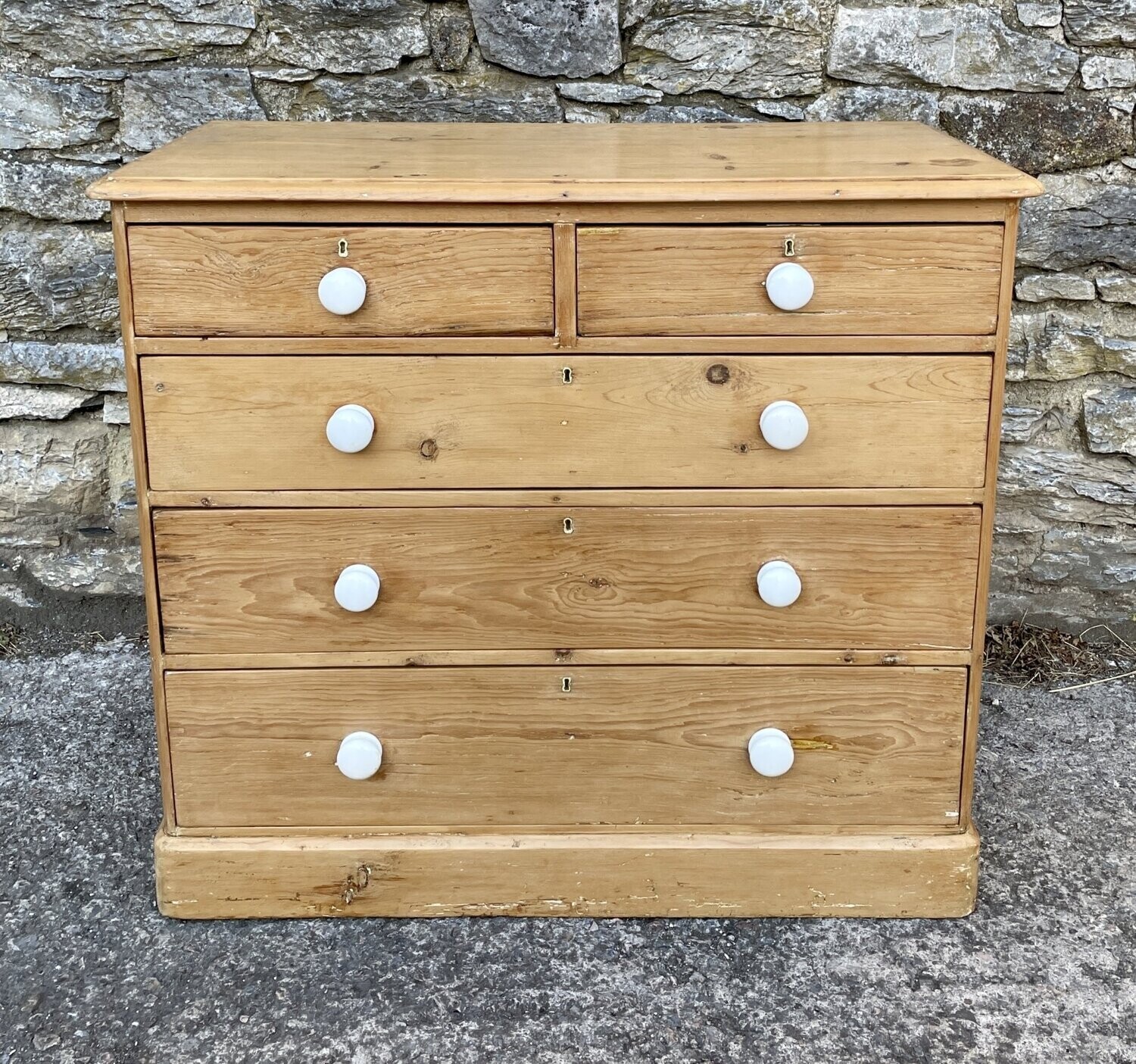 Victorian Stripped Pine Chest of Drawers