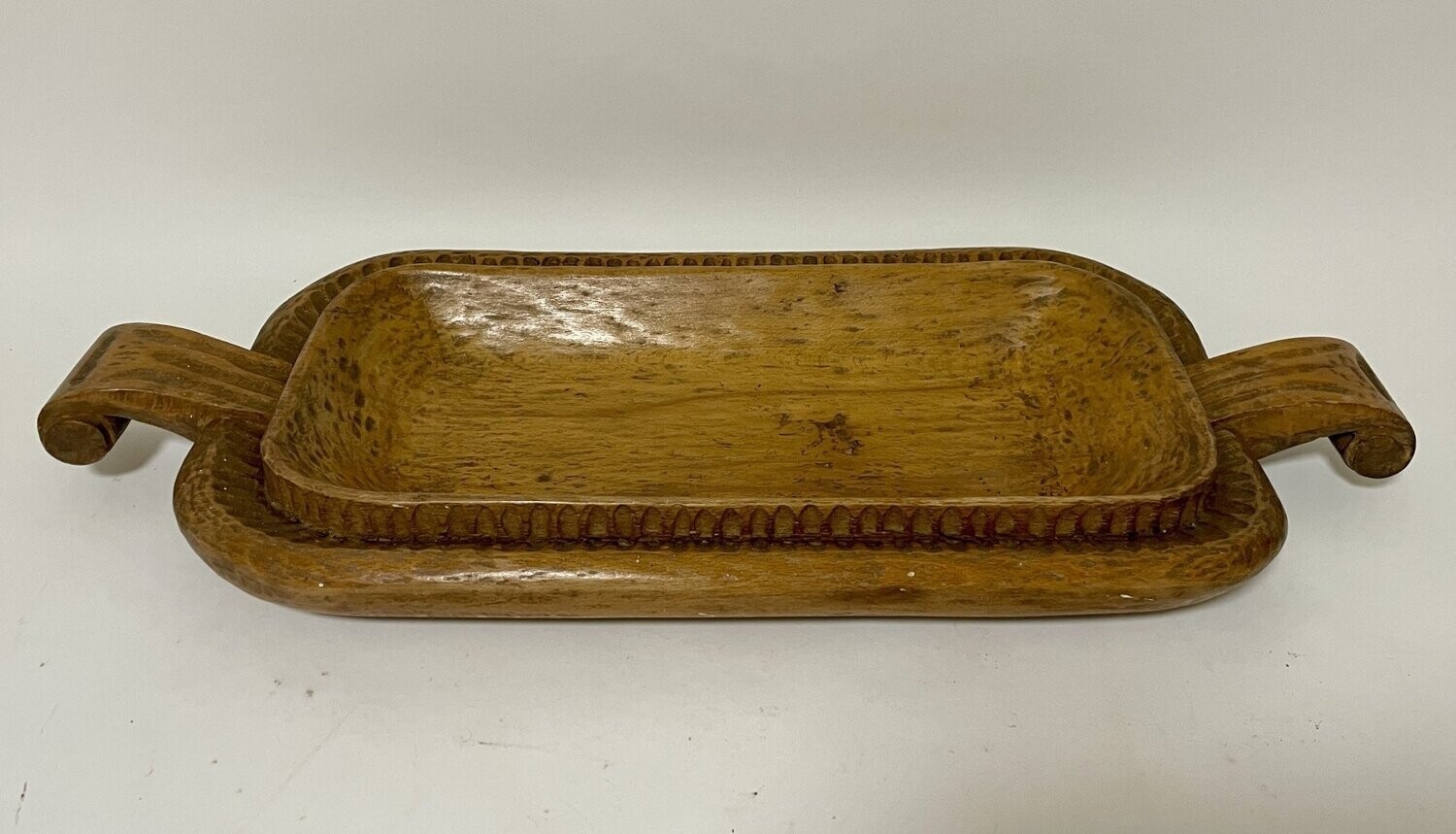 Prisoner of War Carved Wooden Tray