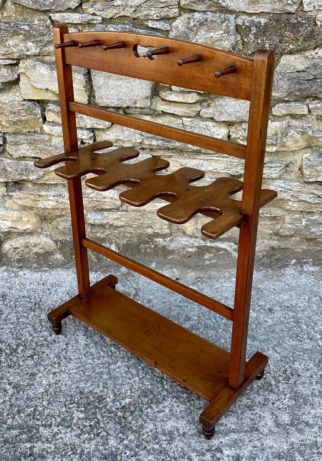 Antique Mahogany Boot & Whip Stand