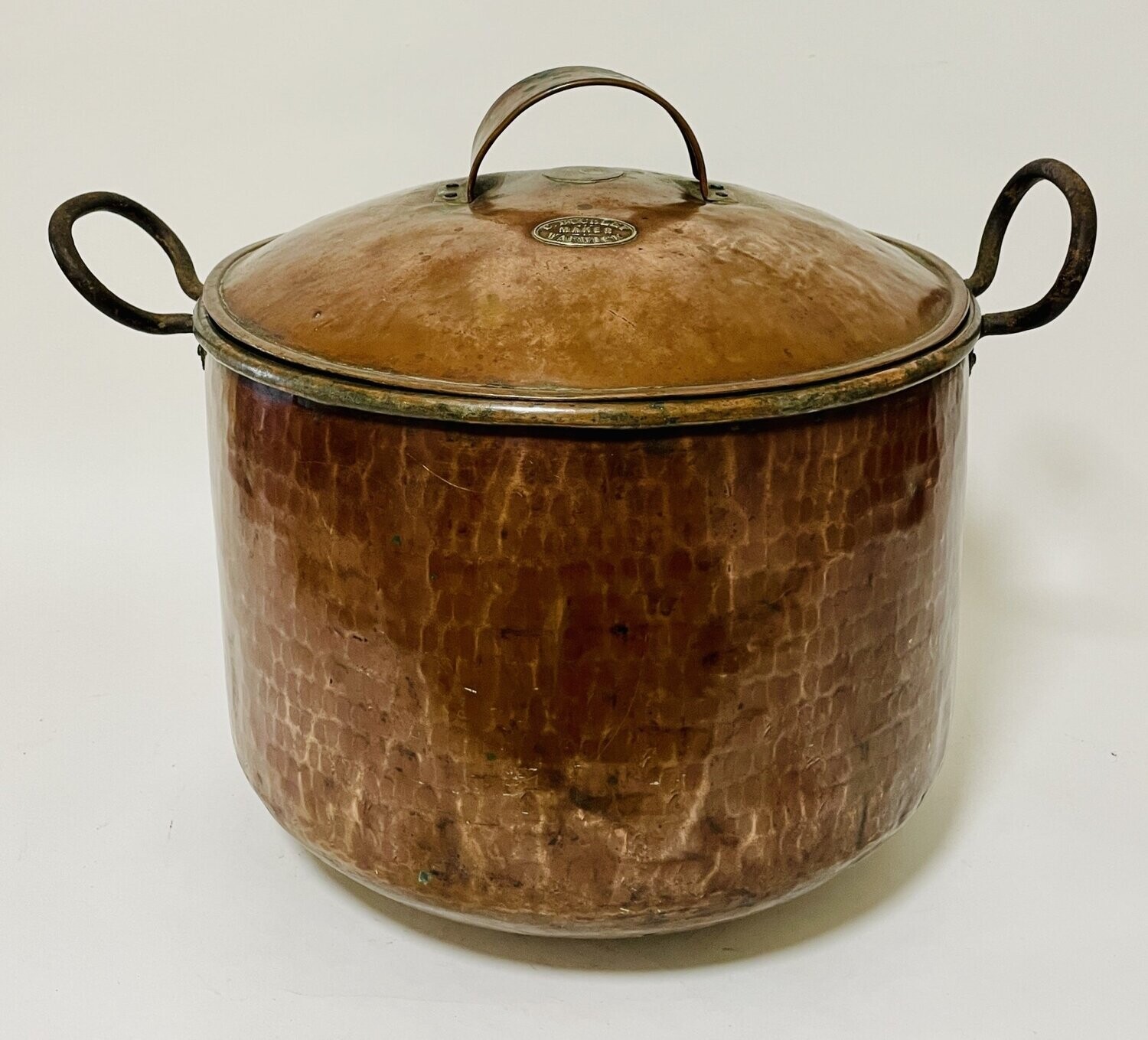 Large Antique Copper Cooking Pot
