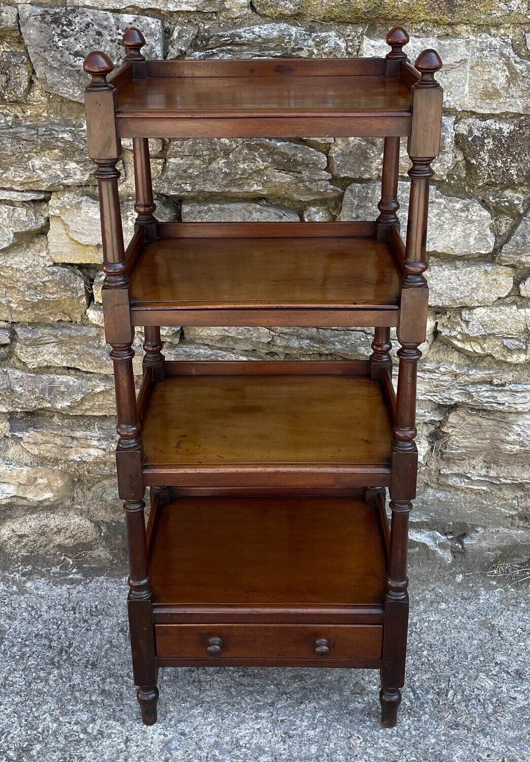Victorian Mahogany Four Tier Whatnot
