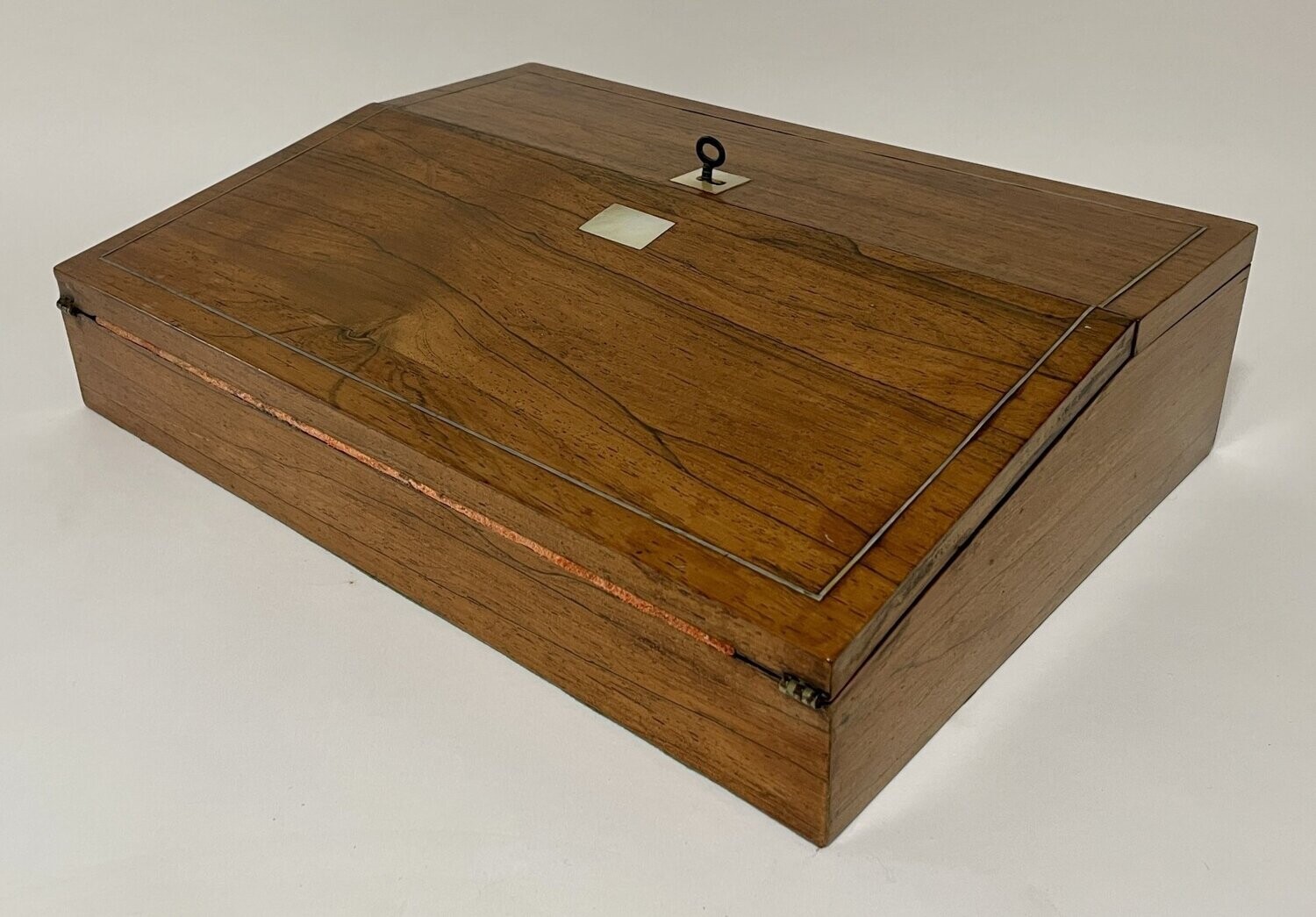 Antique Rosewood Inlaid Writing Slope